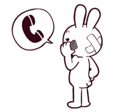 I'm just a rabbit. sticker #7877302