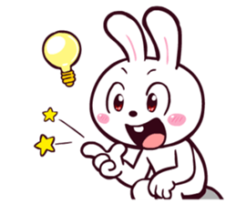 I'm just a rabbit. sticker #7877303