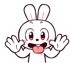 I'm just a rabbit. sticker #7877307