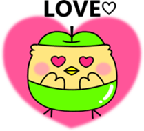 Apple chick sticker #7877478