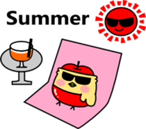 Apple chick sticker #7877500