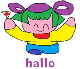 purple baby sticker #7878295