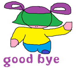 purple baby sticker #7878296