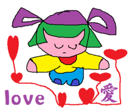 purple baby sticker #7878307