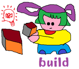 purple baby sticker #7878312