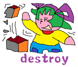 purple baby sticker #7878313