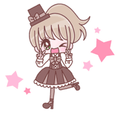 Japanese KAWAII Girls 3 sticker #7878427