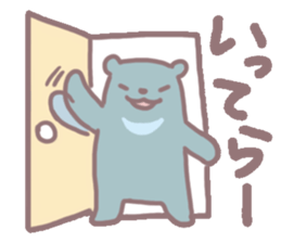 white & black bears sticker #7878535