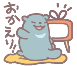 white & black bears sticker #7878537