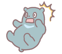 white & black bears sticker #7878547