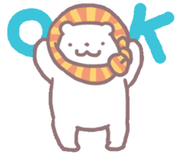 white & black bears sticker #7878548