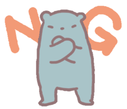 white & black bears sticker #7878549