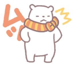 white & black bears sticker #7878554