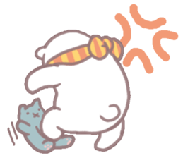 white & black bears sticker #7878555