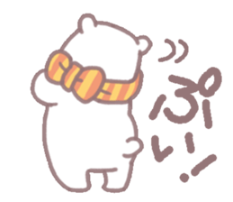 white & black bears sticker #7878556