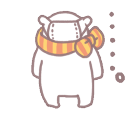 white & black bears sticker #7878561