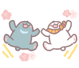 white & black bears sticker #7878571