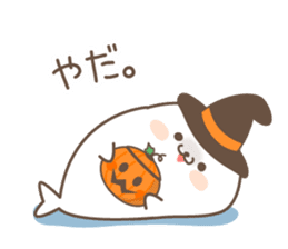 Halloween of ancute seal. sticker #7879167
