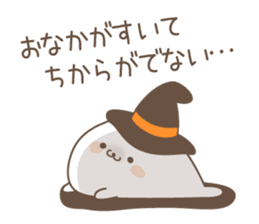 Halloween of ancute seal. sticker #7879192