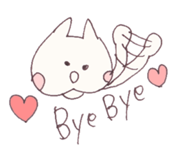 Mashmallow Cat of FUNA3-ThankU&LoveU sticker #7879534