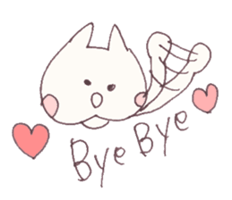 Mashmallow Cat of FUNA3-ThankU&LoveU sticker #7879534