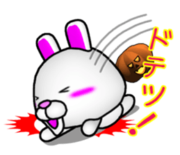 Poya-n rabbit THE Halloween. sticker #7879679
