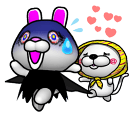 Poya-n rabbit THE Halloween. sticker #7879700