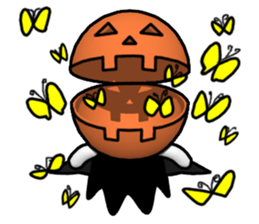 Poya-n rabbit THE Halloween. sticker #7879702