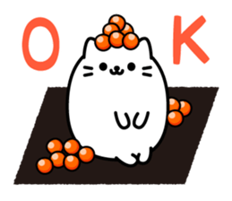 Cat Sushi (English edition) sticker #7879839