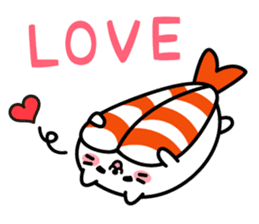 Cat Sushi (English edition) sticker #7879841
