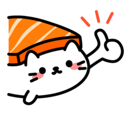 Cat Sushi (English edition) sticker #7879843
