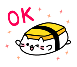 Cat Sushi (English edition) sticker #7879844