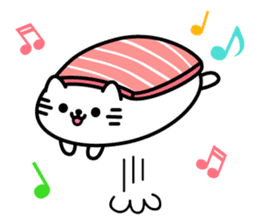 Cat Sushi (English edition) sticker #7879846