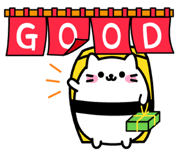 Cat Sushi (English edition) sticker #7879847
