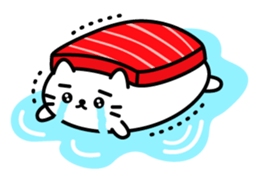 Cat Sushi (English edition) sticker #7879859