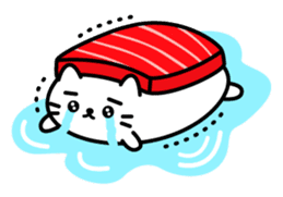 Cat Sushi (English edition) sticker #7879859