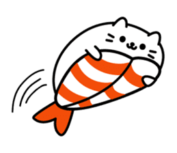 Cat Sushi (English edition) sticker #7879862