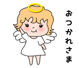 Angel with 40 emotion or pattern sticker #7879996
