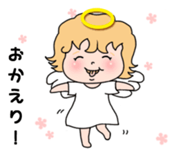 Angel with 40 emotion or pattern sticker #7879999