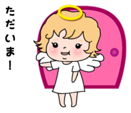 Angel with 40 emotion or pattern sticker #7880000