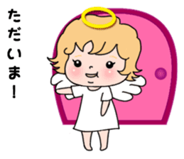 Angel with 40 emotion or pattern sticker #7880000