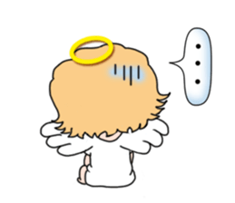 Angel with 40 emotion or pattern sticker #7880004
