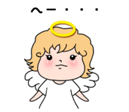 Angel with 40 emotion or pattern sticker #7880012