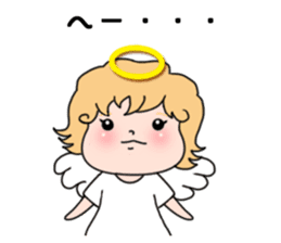 Angel with 40 emotion or pattern sticker #7880012