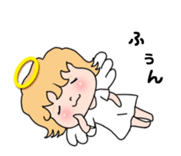 Angel with 40 emotion or pattern sticker #7880013