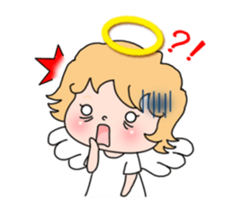 Angel with 40 emotion or pattern sticker #7880015