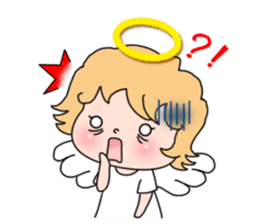 Angel with 40 emotion or pattern sticker #7880015