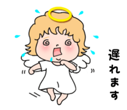 Angel with 40 emotion or pattern sticker #7880020