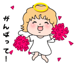 Angel with 40 emotion or pattern sticker #7880025