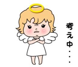 Angel with 40 emotion or pattern sticker #7880026
